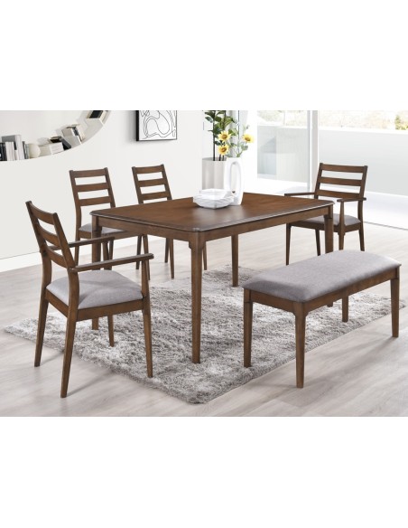 Orlando 150cm Dining Set - Walnut