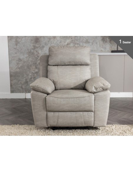 Huntington Electric Recliner Armchair - Silver Grey