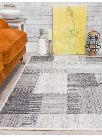 Ardenne Deco Grey Rug -...