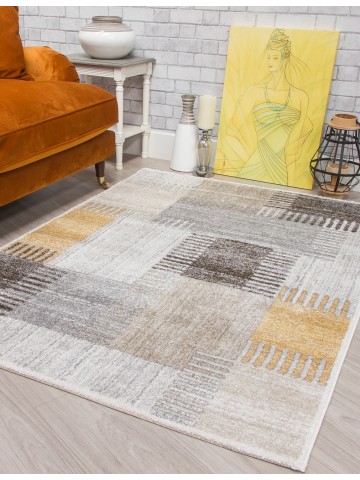 Ardenne Deco Ochre Rug -...