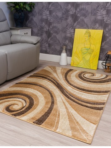 Samba Spirals Beige Rug -...