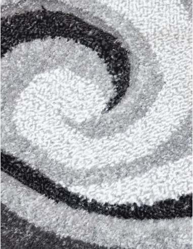 Samba Spirals Grey Rug - Various Sizes