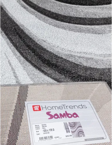 Samba Spirals Grey Rug - Various Sizes
