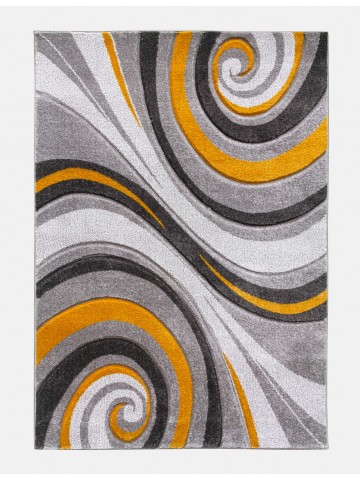 Samba Spirals Ochre Rug -...