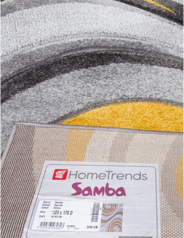 Samba Spirals Ochre Rug - Various Sizes