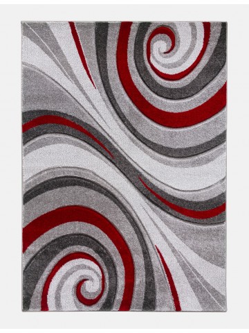 Samba Spirals Red Rug -...