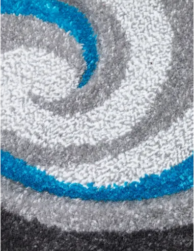 Samba Spirals Teal Rugs - Various Sizes