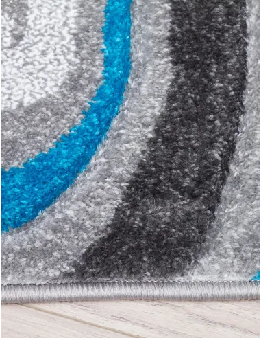 Samba Spirals Teal Rugs - Various Sizes