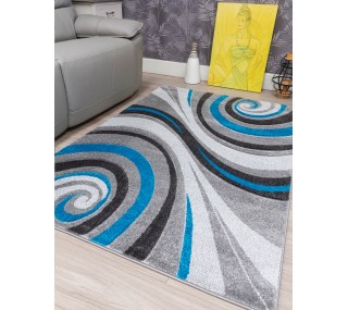 Samba Spirals Teal Rugs -...