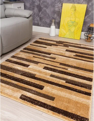 Samba Levels Beige Rug - Various Sizes