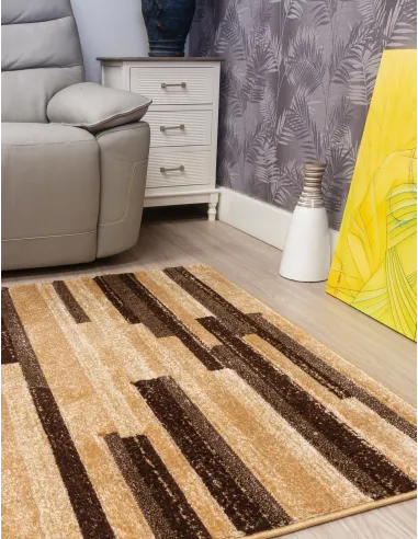 Samba Levels Beige Rug - Various Sizes