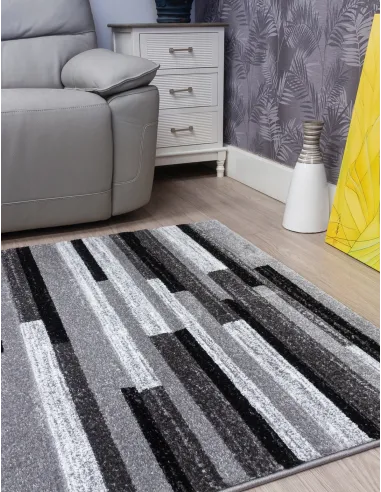 Samba Levels Grey Rug - Various Sizes
