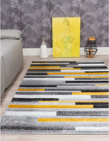Samba Levels Ochre Rug - Various Sizes