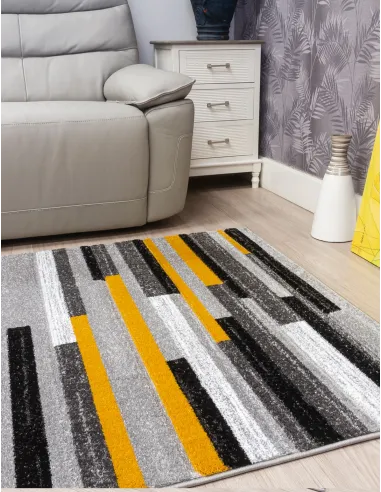 Samba Levels Ochre Rug - Various Sizes