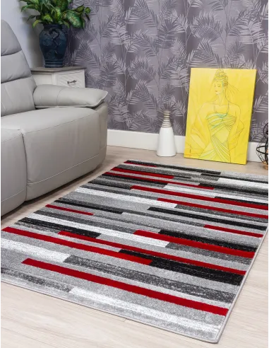 Samba Levels Red Rug - Various Sizes