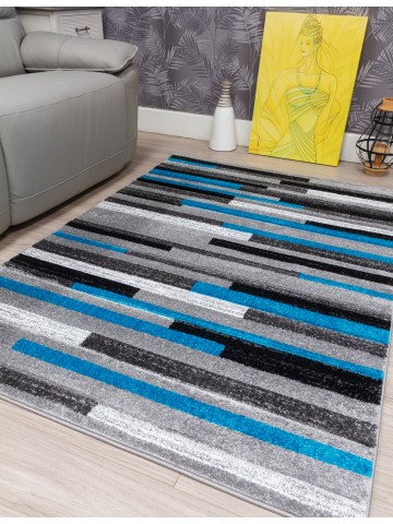 Samba Levels Teal Rug -...