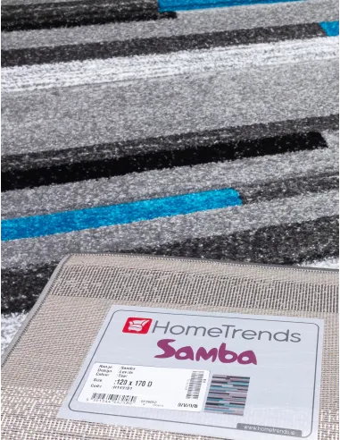 Samba Levels Teal Rug - Various Sizes