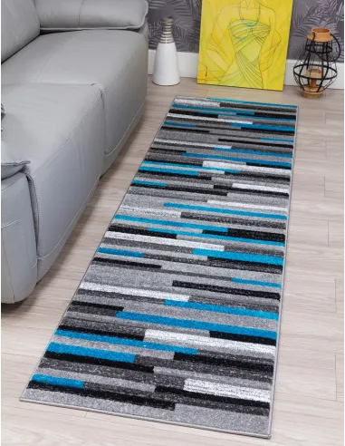 Samba Levels Teal Rug - Various Sizes