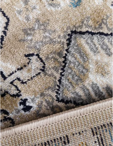 Aziza Medallion Beige Rug - Various Sizes