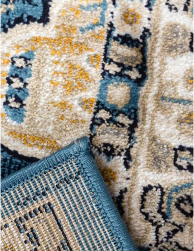 Aziza Medallion Blue Rug - Various Sizes