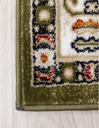Aziza Medallion Green Rug - Various Sizes