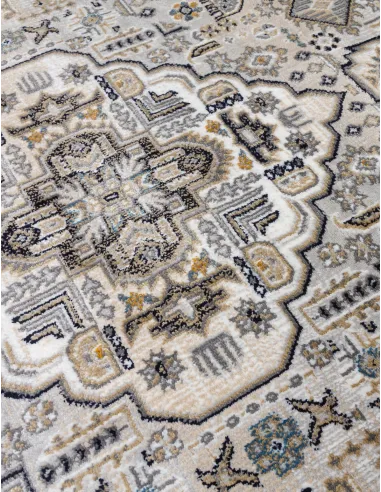 Aziza Medallion Grey Rug - Various Sizes