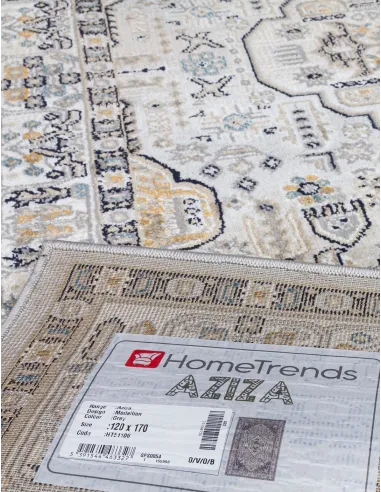 Aziza Medallion Grey Rug - Various Sizes