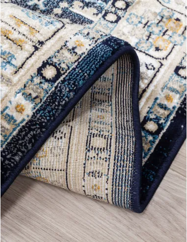 Aziza Medallion Navy Rug - Various Sizes