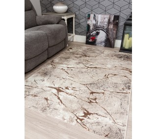 Glitz Marble Beige Rug -...