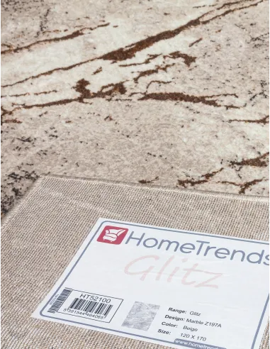 Glitz Marble Beige Rug - Various Sizes