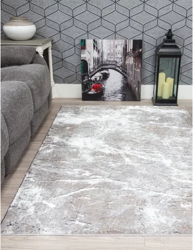 Glitz Marble Grey Rug - Various Sizes