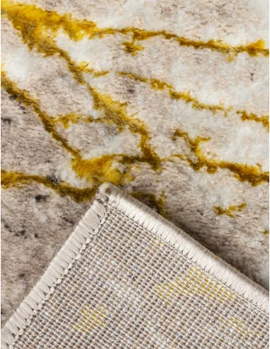 Glitz Marble Ochre Rug - Various Sizes