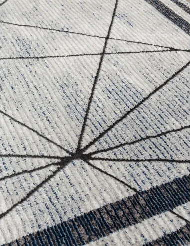 Glitz Art Deco Blue Rug - Various Sizes