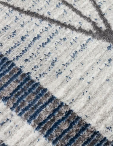 Glitz Art Deco Blue Rug - Various Sizes