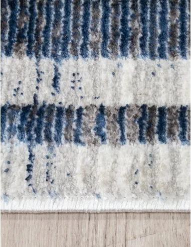 Glitz Art Deco Blue Rug - Various Sizes