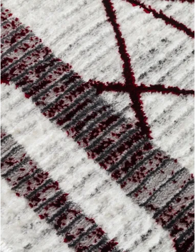 Glitz Art Deco Red Rug - Various Sizes