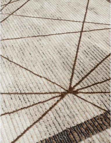 Glitz Art Deco Rug Beige - Various Sizes