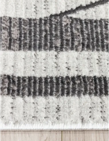 Glitz Art Deco Grey Rug - Various Sizes