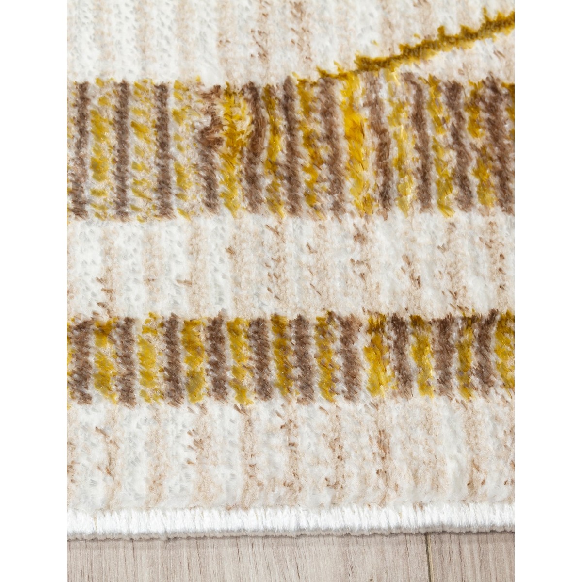 Glitz Art Deco Ochre Rug - Various Sizes