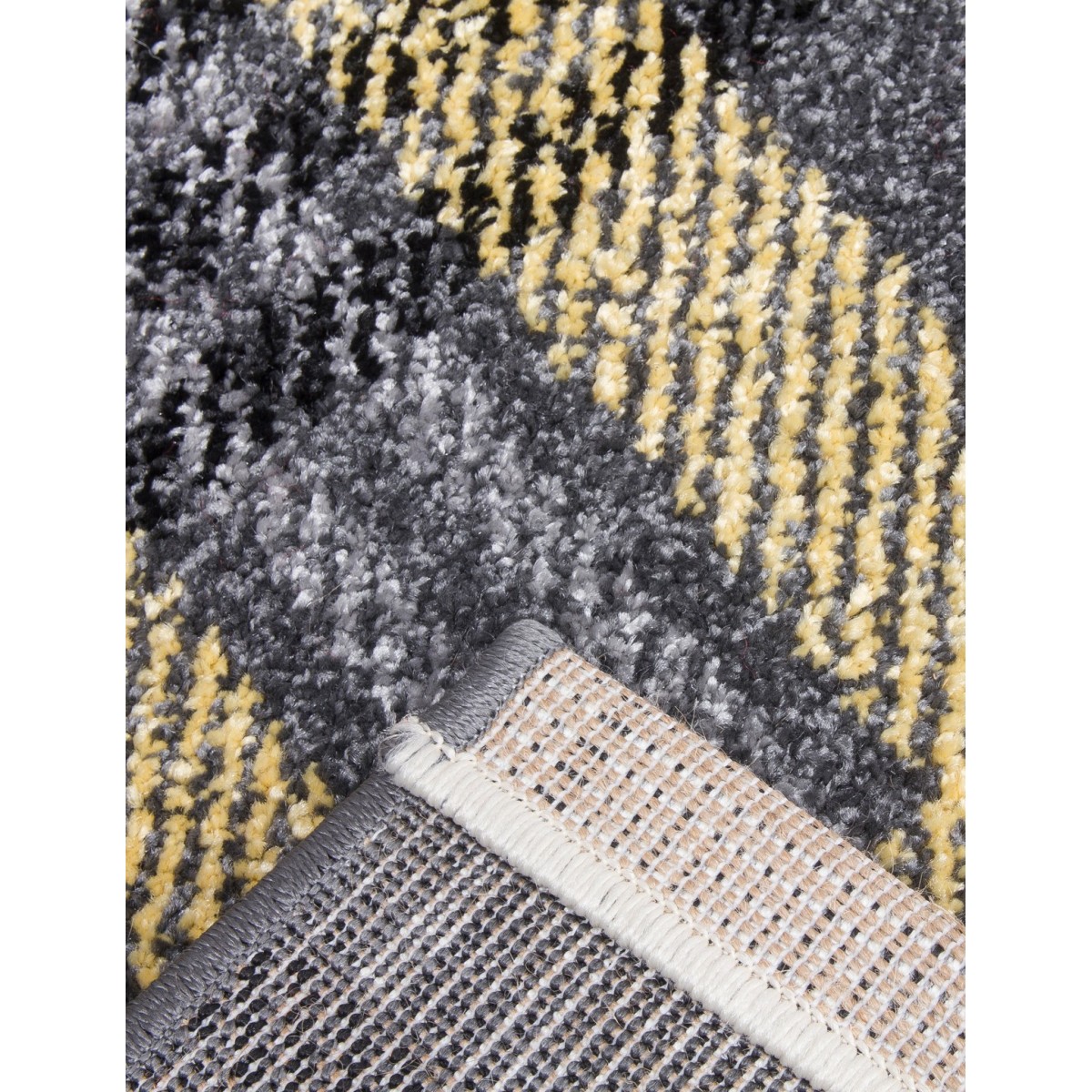 Glendale Grey/Yellow Rug - Various Sizes