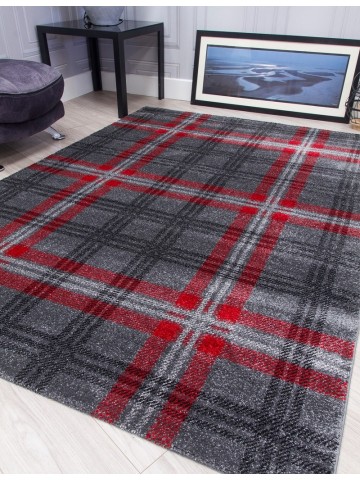 Glendale Grey/Red Rug -...