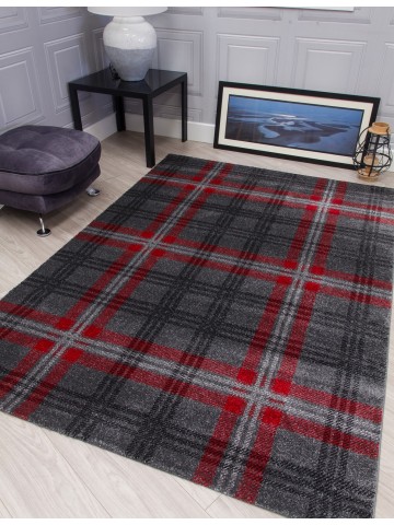 Glendale Grey/Red Rug -...