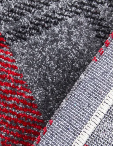 Glendale Grey/Red Rug - Various Sizes