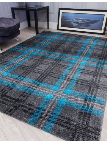 Glendale Grey/Teal Rug -...