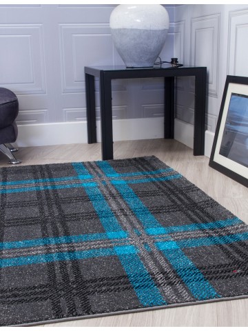 Glendale Grey/Teal Rug -...