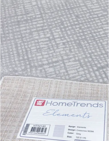 Elements Crisscross Grey Rug - Various Sizes