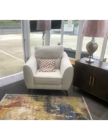 Miller Armchair - Natural Cove Fabric