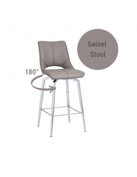 King Bar Stool - Taupe