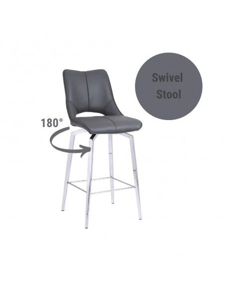 King Bar Stool - Dark Grey