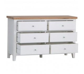 Suffolk 6 Drawer Chest - White